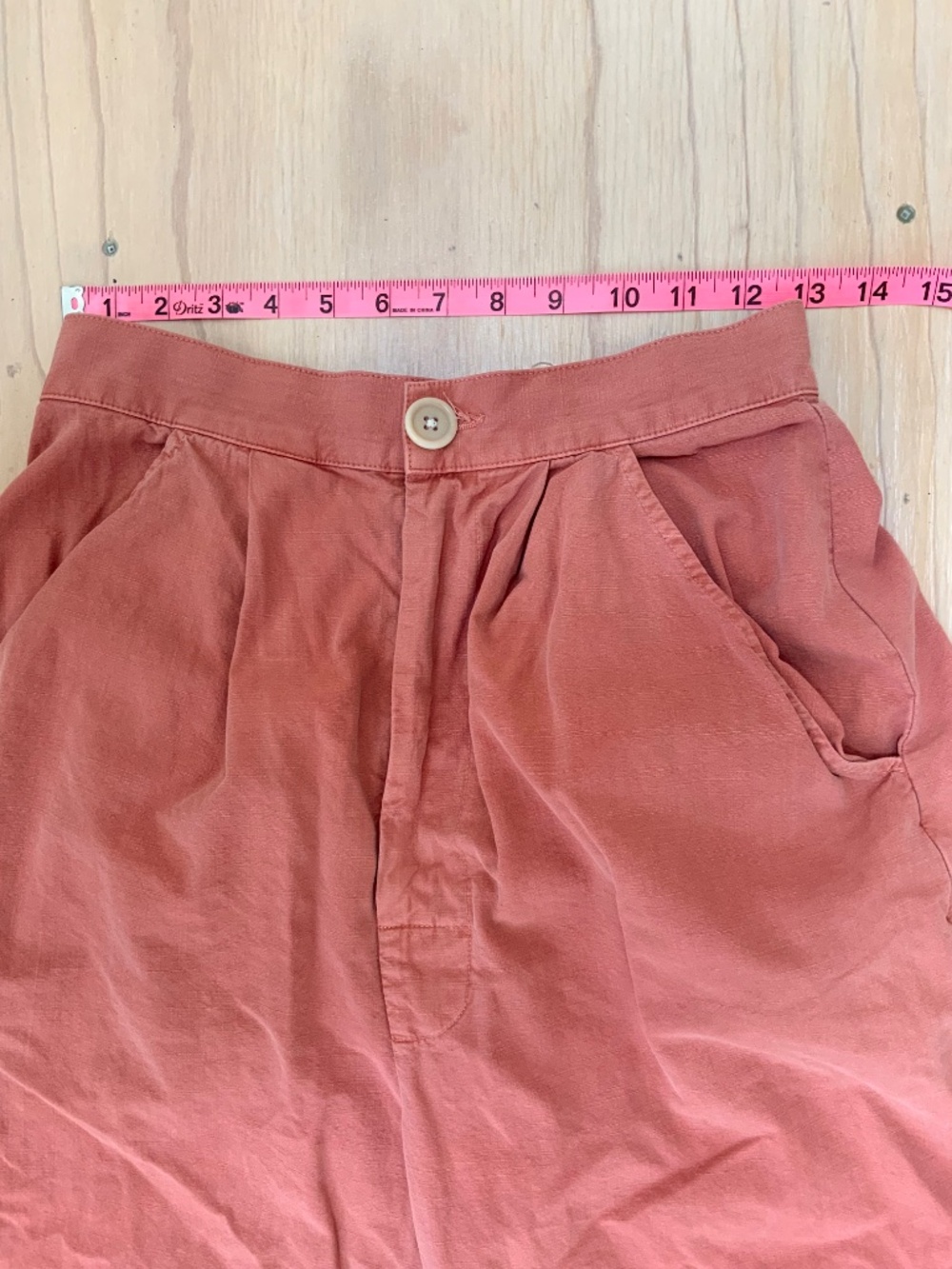 Rudy Jude cotton trousers in terracotta - Picture 4 of 5